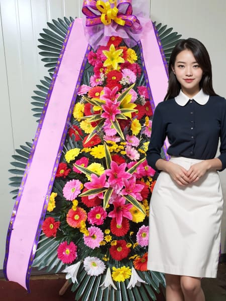 한국기독교연합회관 연합웨딩홀 3단화환 기본형