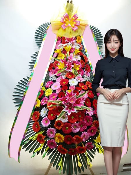한국기독교연합회관 연합웨딩홀 3단화환 고급형